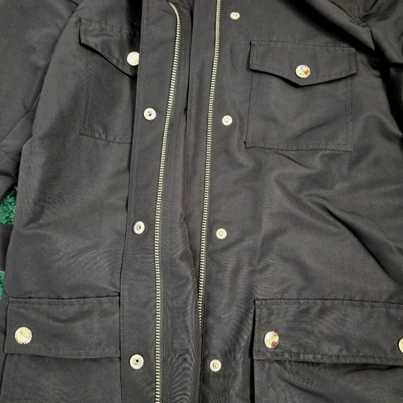 Lauren Ralph Lauren Women's M‎ Jacket Fountain Head Black Pockets Belted Zip Up - Picture 4 of 11